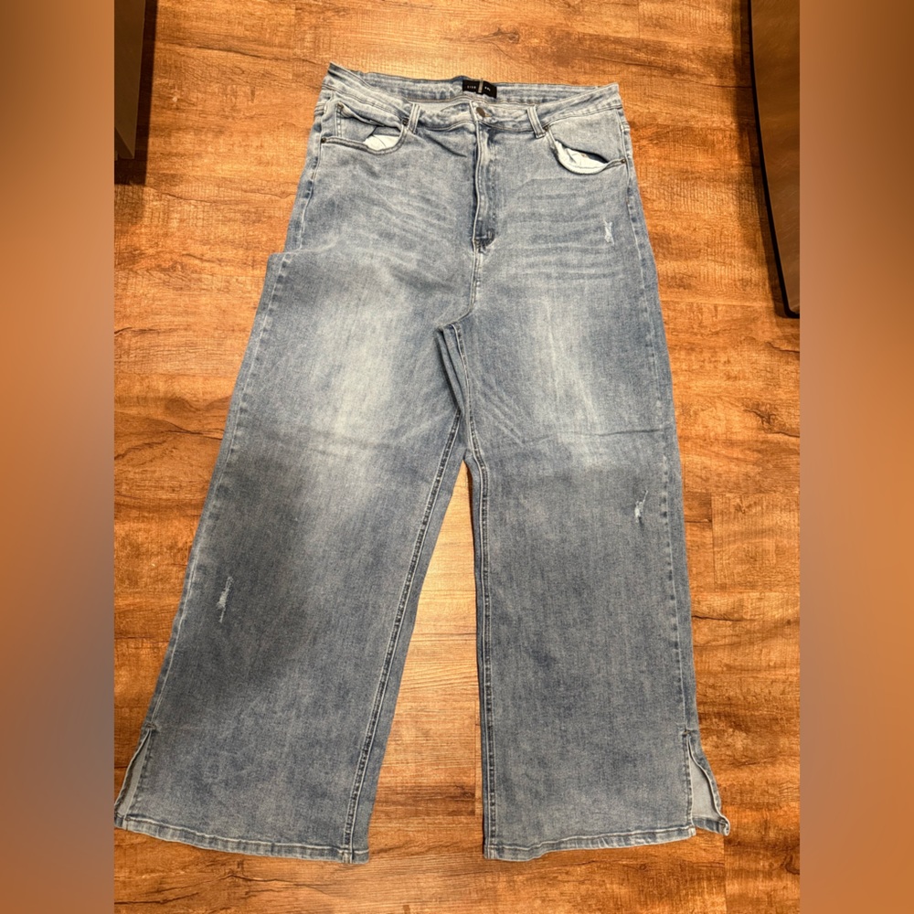 Chic Soul Light Blue Boot Cut Jeans